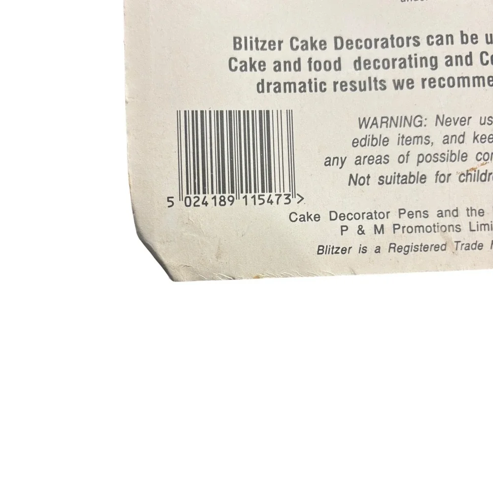 Blitzer‎ Cake Decorator Pens Set 5 Liquid Food Coloring Dye Airbrush Tools NEW